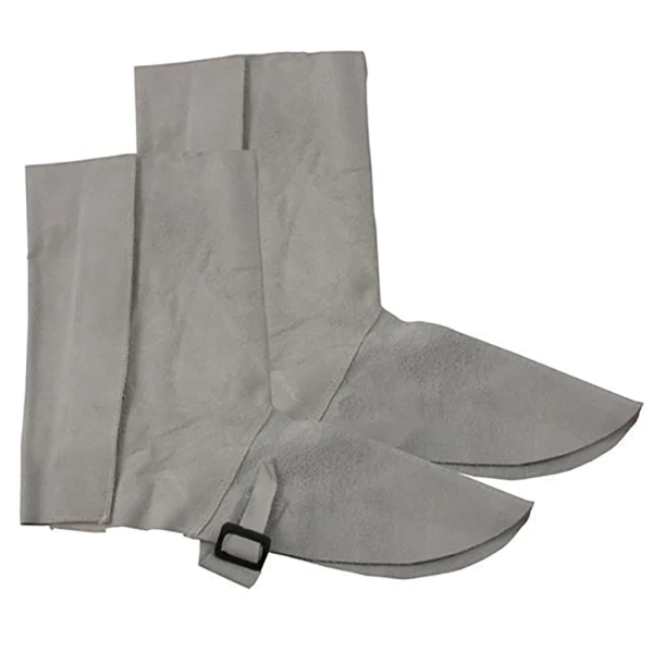 Chrome Leather Knee Spats